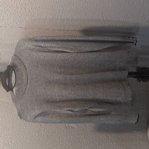 Calvin Klein mock turtle neck sweater with gold button detail